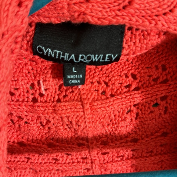 NWT Orange Shrug Style Crochet Cardigan Size Large - Picture 7 of 7